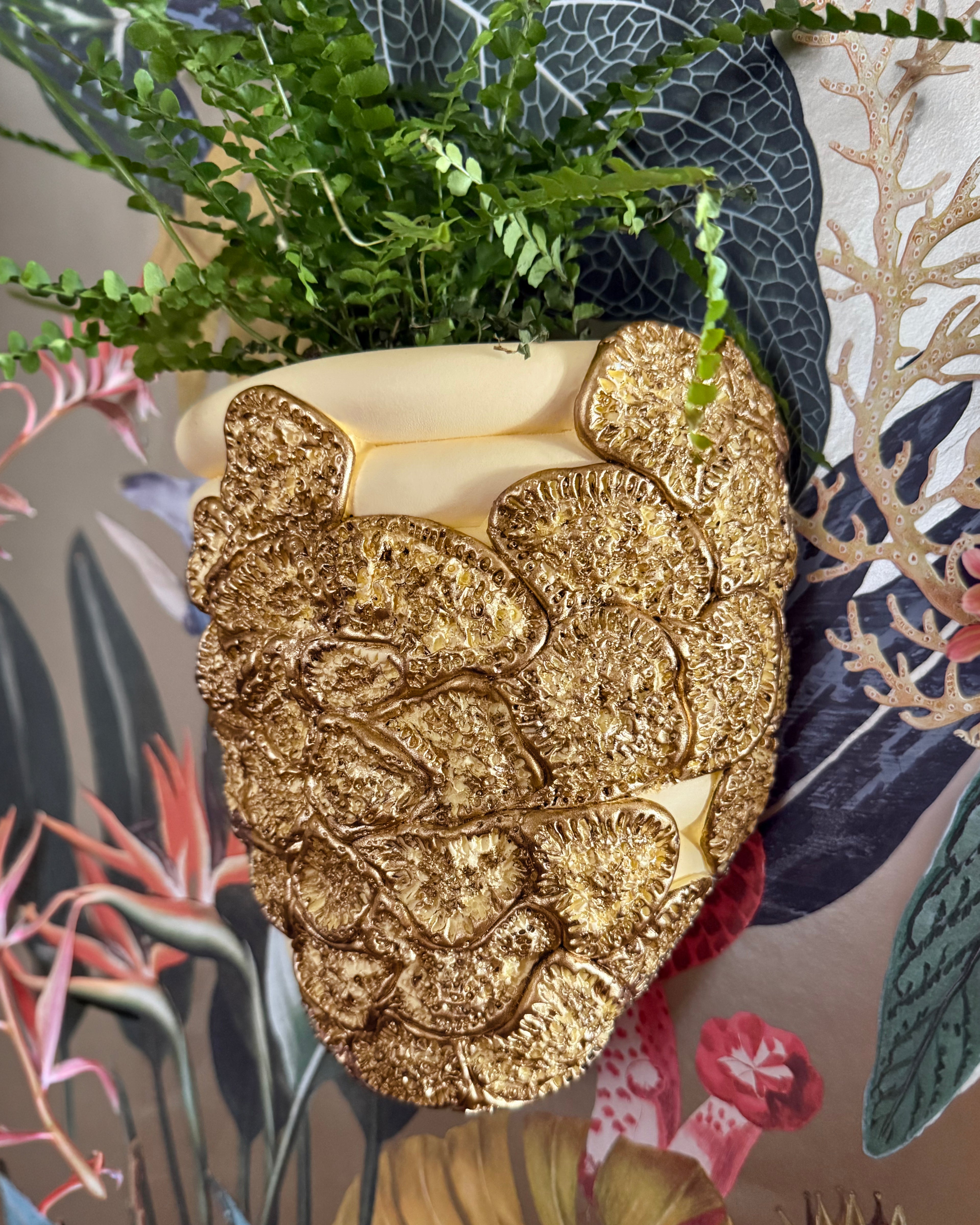 Flora Del Fuego Wall Planter in Butter
